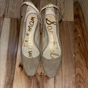 Sam Edelman Women's Tan Suede Heels